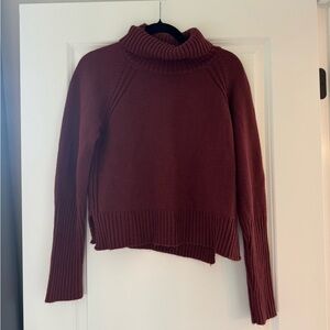 Rust Turtleneck Sweater
